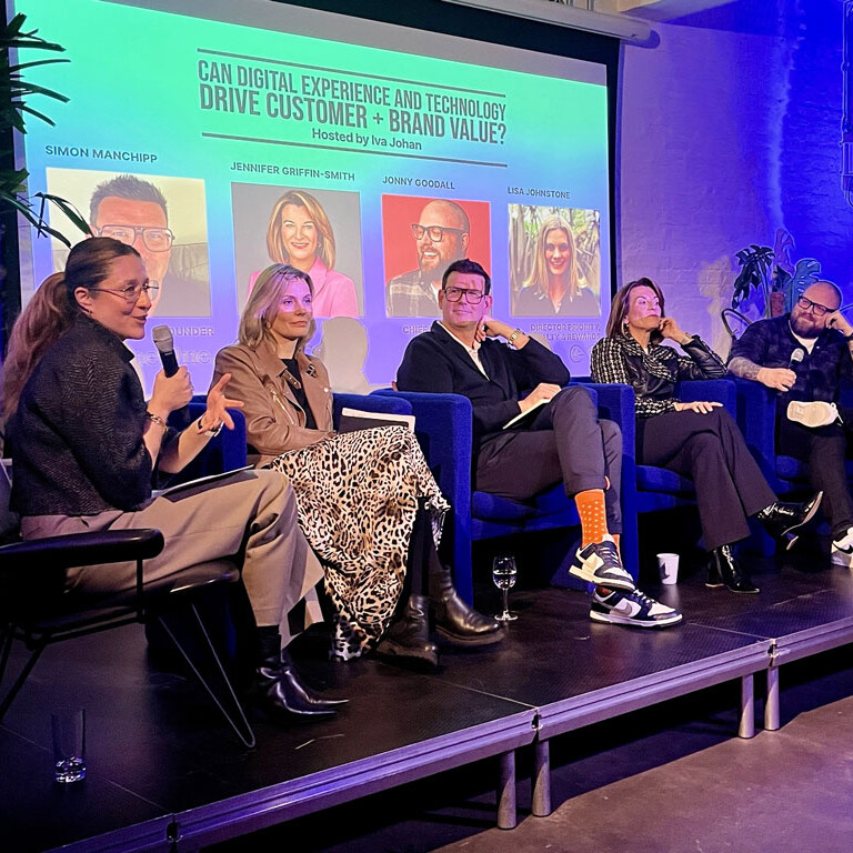 Iva Johan, Lisa Johnstone, Simon Manchipp, Jennifer Griffin-Smith, Jonny Goodall. Panel