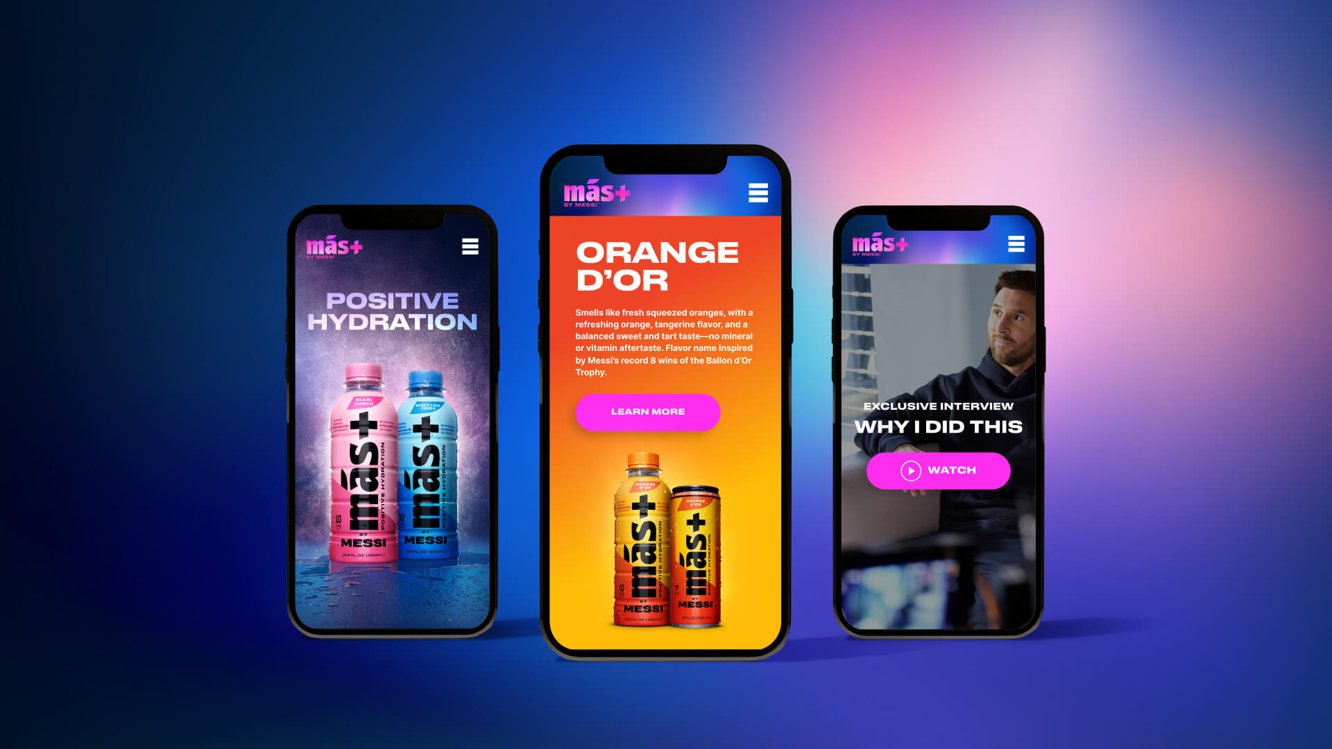 Mas+ site on mobiles